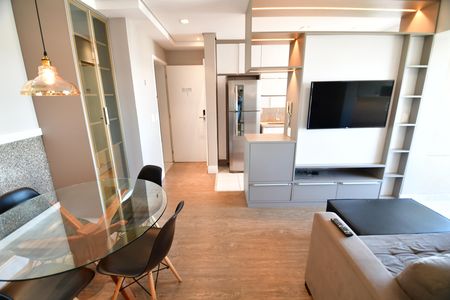 Sala de apartamento para alugar com 1 quarto, 43m² em Bosque, Campinas