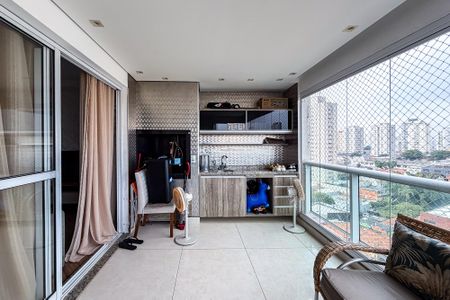 Varanda da Sala de apartamento para alugar com 3 quartos, 90m² em Água Rasa, São Paulo