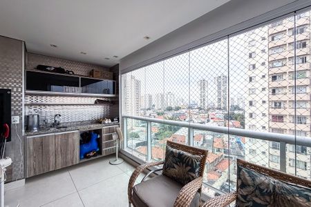 Varanda da Sala de apartamento para alugar com 3 quartos, 90m² em Água Rasa, São Paulo