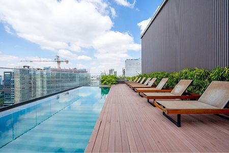 Área comum - Piscina de kitnet/studio à venda com 1 quarto, 38m² em Indianópolis, São Paulo