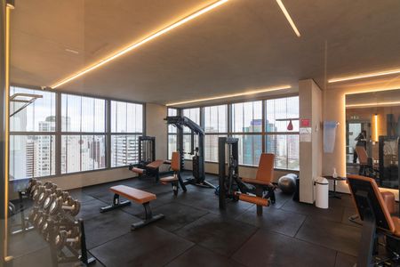 Área comum - Academia de kitnet/studio à venda com 1 quarto, 38m² em Indianópolis, São Paulo