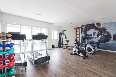 Área comum - Academia de apartamento para alugar com 1 quarto, 40m² em Santana, São Paulo