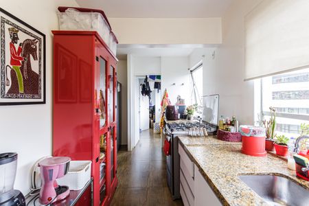 Cozinha de apartamento para alugar com 3 quartos, 121m² em Indianópolis, São Paulo
