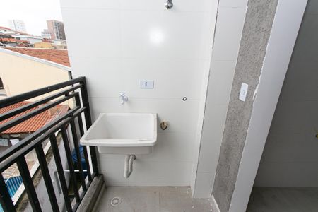 Varanda e Área de Serviço de apartamento para alugar com 1 quarto, 27m² em Penha de França, São Paulo