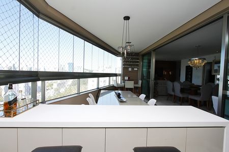 Varanda da Sala de apartamento para alugar com 4 quartos, 183m² em Belvedere, Belo Horizonte