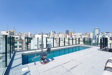 Studio para alugar com 19m², 1 quarto e sem vagaPiscina