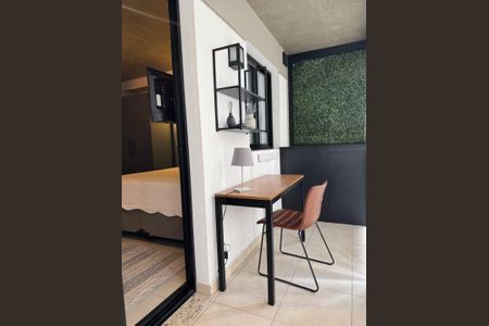 Studio para alugar com 33m², 1 quarto e sem vagaVaranda