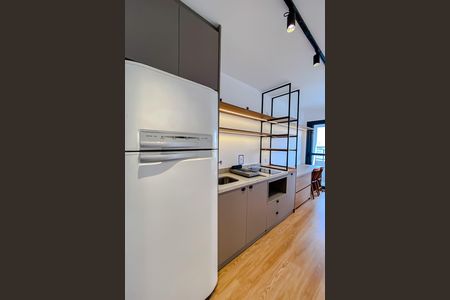 Cozinha de apartamento para alugar com 1 quarto, 26m² em Perdizes, São Paulo