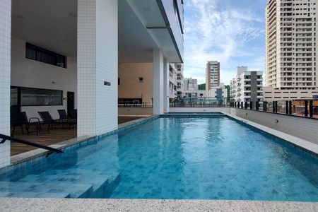 Área comum - Piscina de apartamento para alugar com 2 quartos, 80m² em Canto do Forte, Praia Grande