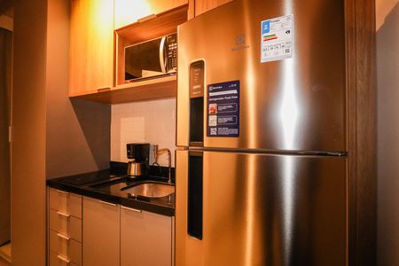 Cozinha de kitnet/studio à venda com 1 quarto, 20m² em Cerqueira César, São Paulo