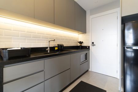 Studio para alugar com 32m², 1 quarto e sem vagaCozinha 