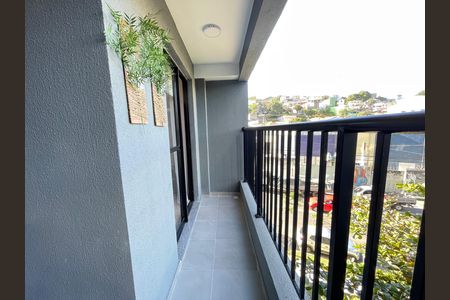 Varanda da sala de apartamento para alugar com 2 quartos, 42m² em Jaguaré, São Paulo