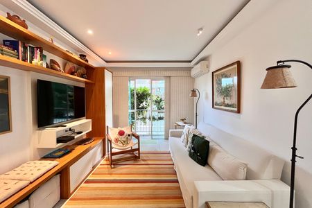 Sala de apartamento à venda com 1 quarto, 74m² em Lagoa, Rio de Janeiro