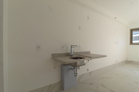 Cozinha de kitnet/studio à venda com 1 quarto, 30m² em Indianópolis, São Paulo