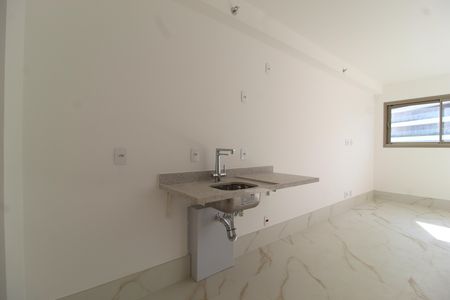 Cozinha de kitnet/studio à venda com 1 quarto, 30m² em Indianópolis, São Paulo