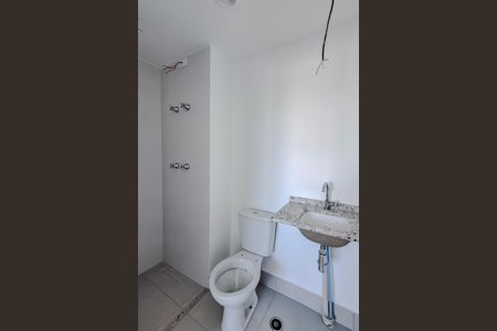 Banheiro da Suíte de kitnet/studio à venda com 1 quarto, 34m² em Ipiranga, São Paulo