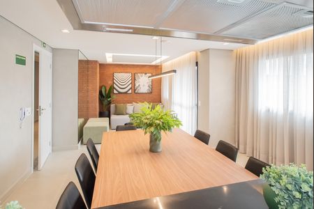 Studio à venda com 37m², 2 quartos e sem vagaÁrea comum - Salão de festas