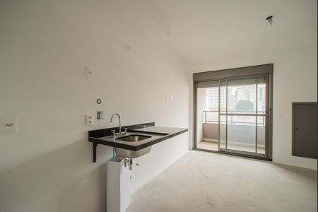 Cozinha de kitnet/studio à venda com 1 quarto, 28m² em Vila Clementino, São Paulo