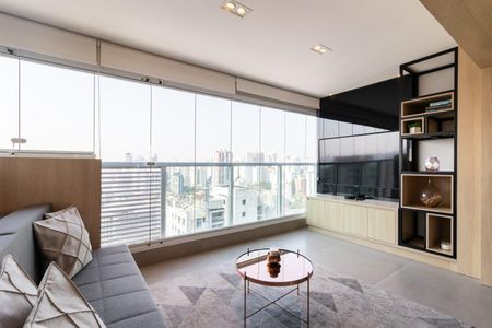 Sala/Quarto de apartamento à venda com 1 quarto, 41m² em Brooklin, São Paulo