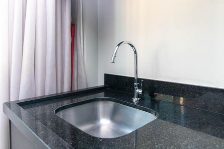 Cozinha de apartamento à venda com 1 quarto, 29m² em Centro Histórico, Porto Alegre