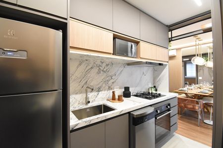 Apartamento à venda com 51m², 2 quartos e 1 vagaCozinha
