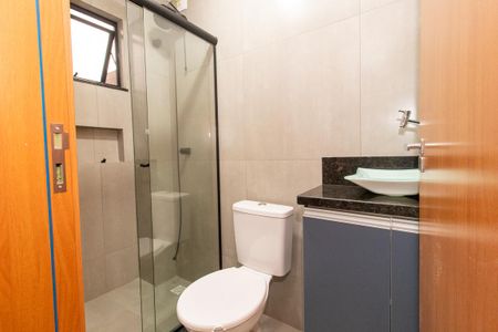 Banheiro Social de kitnet/studio para alugar com 1 quarto, 27m² em São Pedro, São José dos Pinhais