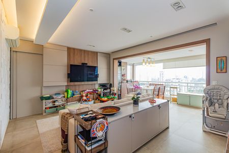 Sala/Cozinha de apartamento para alugar com 2 quartos, 92m² em Cidade Monções, São Paulo