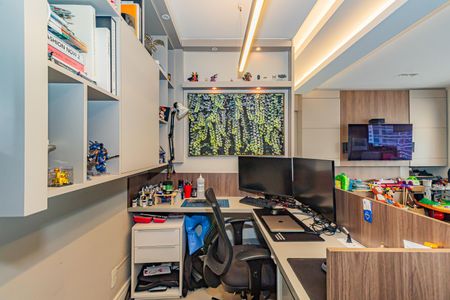 Apartamento para alugar com 92m², 2 quartos e 2 vagasDetalhe Sala - Escritório