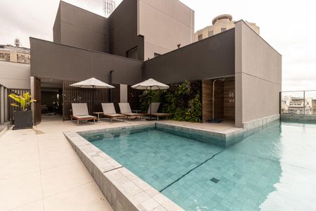 Studio para alugar com 27m², 1 quarto e sem vagaPiscina