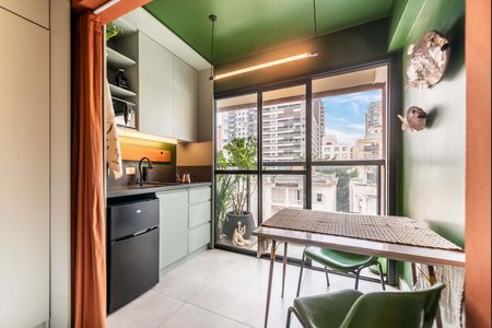 Studio para alugar com 26m², 1 quarto e sem vaga Studio para alugar com 26m², 1 quarto e sem vagaCozinha