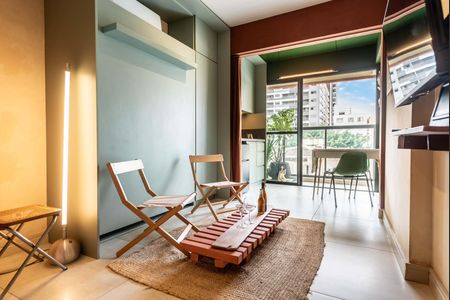 Studio para alugar com 26m², 1 quarto e sem vaga Studio para alugar com 26m², 1 quarto e sem vagaSala/Quarto