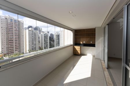 Varanda da Sala 1 de apartamento para alugar com 3 quartos, 125m² em Vila da Serra, Nova Lima