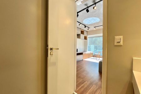Banheiro de kitnet/studio para alugar com 1 quarto, 29m² em Vila Clementino, São Paulo