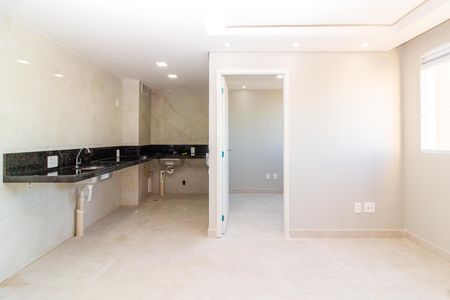 Sala de apartamento para alugar com 2 quartos, 34m² em Veleiros, São Paulo