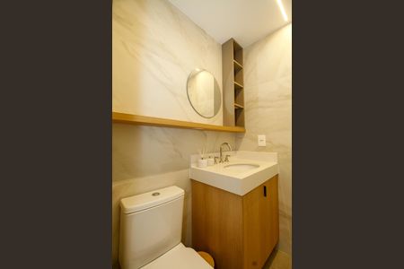 Banheiro de kitnet/studio para alugar com 1 quarto, 30m² em Jardim Paulista, São Paulo