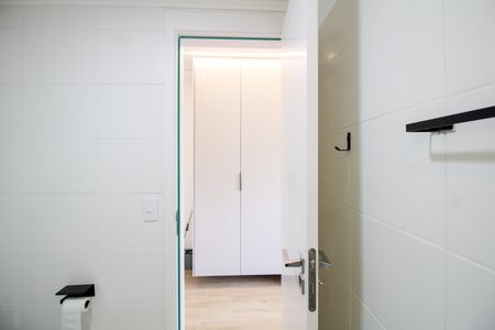 Banheiro de kitnet/studio à venda com 1 quarto, 25m² em Alto da Mooca, São Paulo
