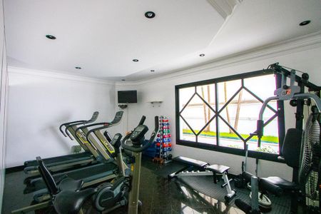 Área comum - Academia de apartamento para alugar com 3 quartos, 150m² em Vila Bastos, Santo André