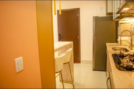 Cozinha de apartamento para alugar com 2 quartos, 67m² em Setor Marista, Goiânia