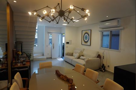Sala de Estar - Jantar de casa de condomínio à venda com 3 quartos, 150m² em Alphaville, Santana de Parnaíba