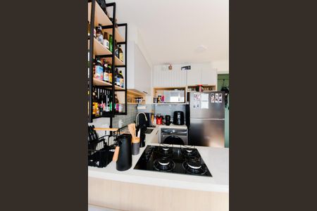 Cozinha de apartamento à venda com 1 quarto, 28m² em Vila das Bandeiras, Guarulhos