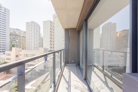 Varanda de kitnet/studio para alugar com 1 quarto, 51m² em Pinheiros, São Paulo