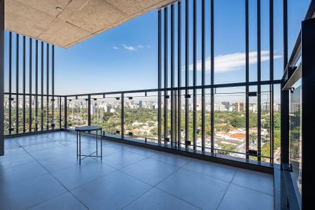 Studio - Varanda de kitnet/studio para alugar com 1 quarto, 54m² em Pinheiros, São Paulo