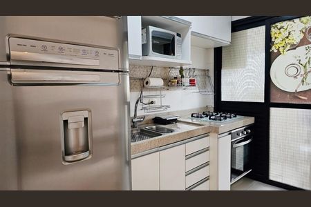 Cozinha de apartamento para alugar com 1 quarto, 44m² em Indianópolis, São Paulo