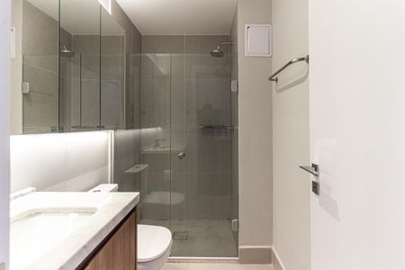 Banheiro de kitnet/studio para alugar com 1 quarto, 25m² em Santa Cecilia, São Paulo