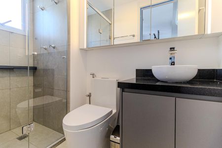 Studio para alugar com 25m², 1 quarto e sem vaga Studio para alugar com 25m², 1 quarto e sem vagaBanheiro