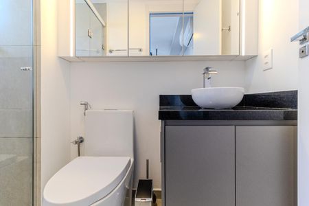 Studio para alugar com 25m², 1 quarto e sem vaga Studio para alugar com 25m², 1 quarto e sem vagaBanheiro