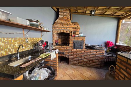 Área comum - Churrasqueira de casa à venda com 3 quartos, 121m² em Novo Santos Dumont, Lagoa Santa
