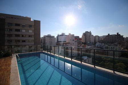 Área comum - Piscina de kitnet/studio para alugar com 0 quarto, 30m² em Independência, Porto Alegre