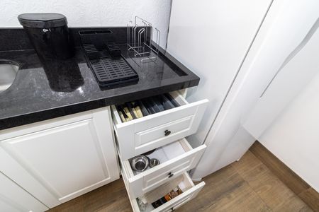 Studio à venda com 32m², 1 quarto e sem vagaCozinha