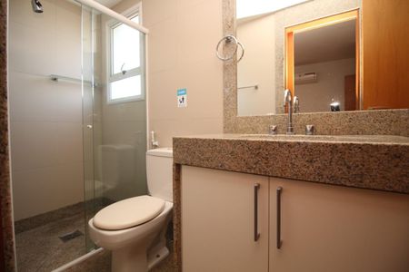 Banho semi-suíte de apartamento à venda com 3 quartos, 113m² em Santo Agostinho, Belo Horizonte